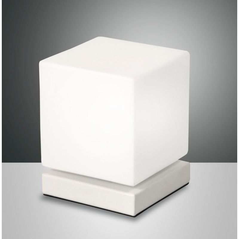 3407-30 BRENTA LAMPADA DA TAVOLO MODERNA LED 6W TOUCH DIMMER ORO O NICKEL DI FABAS LUCE Fabas Luce - Cristalensi Shop Online