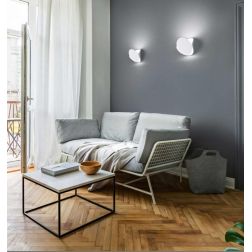 3540-21 SHIELD APPLIQUE MODERNA IN METALLO ORIENTABILE E DIMMERABILE LED 14W DUE COLORI DI FABAS LUC Fabas Luce - Cristalensi Sh 2