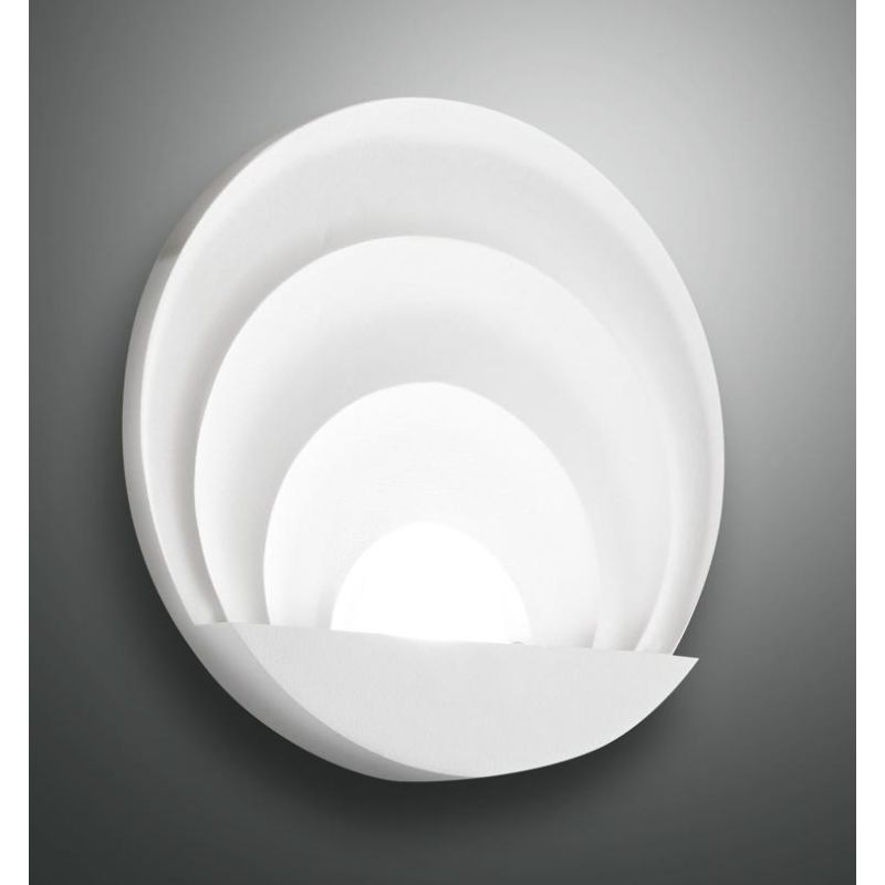 3523-21 SUNRISE APPLIQUE MODERNA IN ALLUMINIO A LED 29W DIMMERABILE IN DUE COLORI DI FABAS LUCE Fabas Luce - Cristalensi Shop On