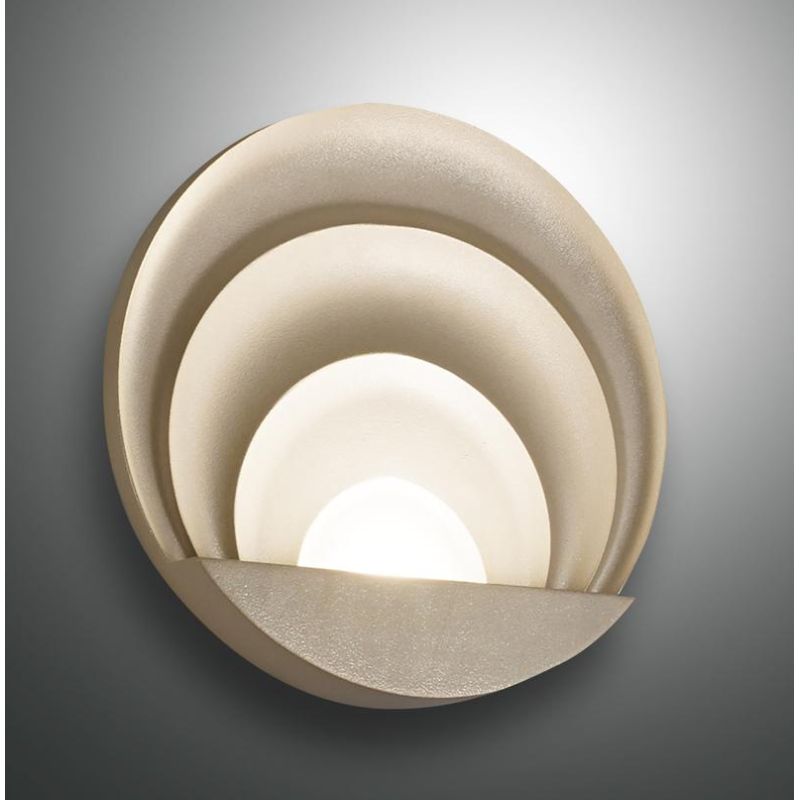 3523-21 SUNRISE APPLIQUE MODERNA IN ALLUMINIO A LED 29W DIMMERABILE IN DUE COLORI DI FABAS LUCE Fabas Luce - Cristalensi Shop On