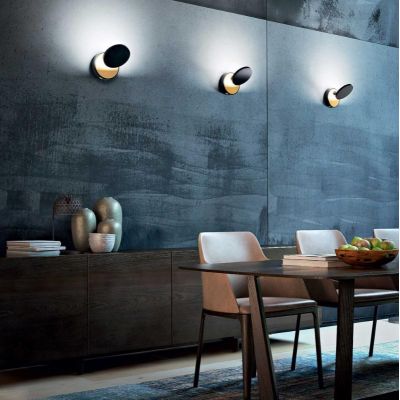 3452-21 ARA APPLIQUE MODERNA ORIENTABILE CON DOPPIA ILLUMINAZIONE LED 12W NERA o BIANCA DI FABAS LUC Fabas Luce - Cristalensi Sh