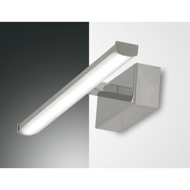 3361 NALA LAMPADA PER SPECCHIO DA BAGNO 4 MISURE IP44 LED INTEGRATO COLORI BIANCO NERO CROMO DI FABAS LUCE Fabas Luce - Cristale