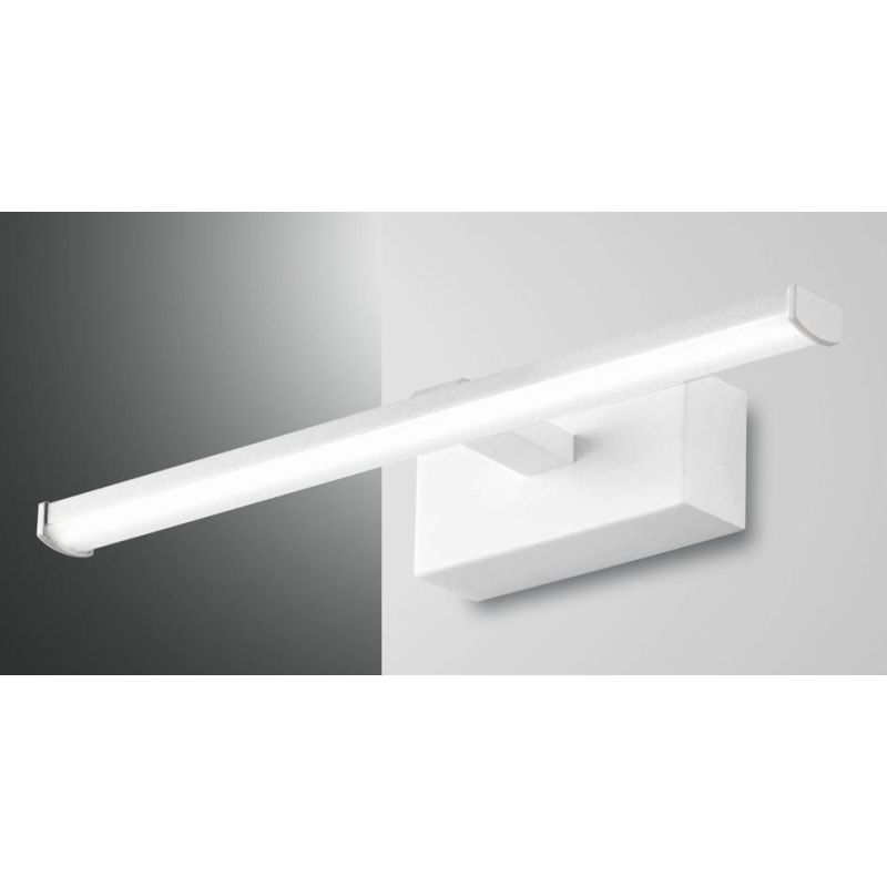 3361 NALA LAMPADA PER SPECCHIO DA BAGNO 4 MISURE IP44 LED INTEGRATO COLORI BIANCO NERO CROMO DI FABAS LUCE Fabas Luce - Cristale