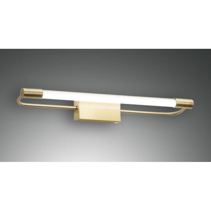 3552 RAPALLO APPLIQUE PER SPECCHIO DA BAGNO 3 MISURE IP44 LED INTEGRATO CROMO O OTTONE DI FABAS LUCE Fabas Luce - Cristalensi Sh