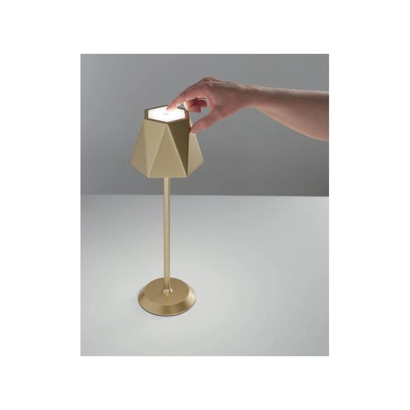 KATY LAMPADA DA TAVOLO IP54 CON BATTERIA RICARICABILE TOUCH DIMMER LED 3W LUCE 3000K 4 COLORI CRISTALENSI - Cristalensi Shop Onl