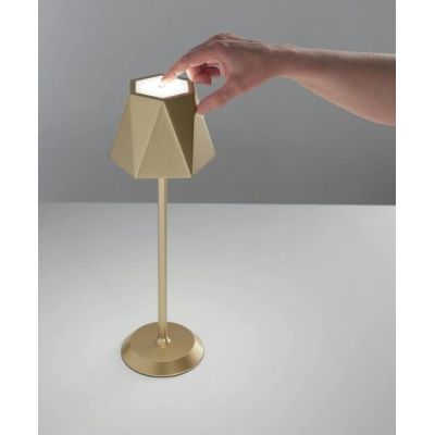 KATY LAMPADA DA TAVOLO IP54 CON BATTERIA RICARICABILE TOUCH DIMMER LED 3W LUCE 3000K 4 COLORI CRISTALENSI - Cristalensi Shop Onl