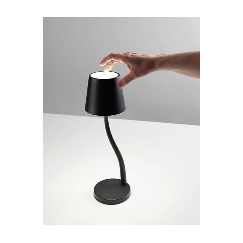 JUDY LAMPADA DA TAVOLO IP54 CON BATTERIA RICARICABILE TOUCH DIMMER LED 3W LUCE 3000K 4 COLORI CRISTALENSI - Cristalensi Shop Onl