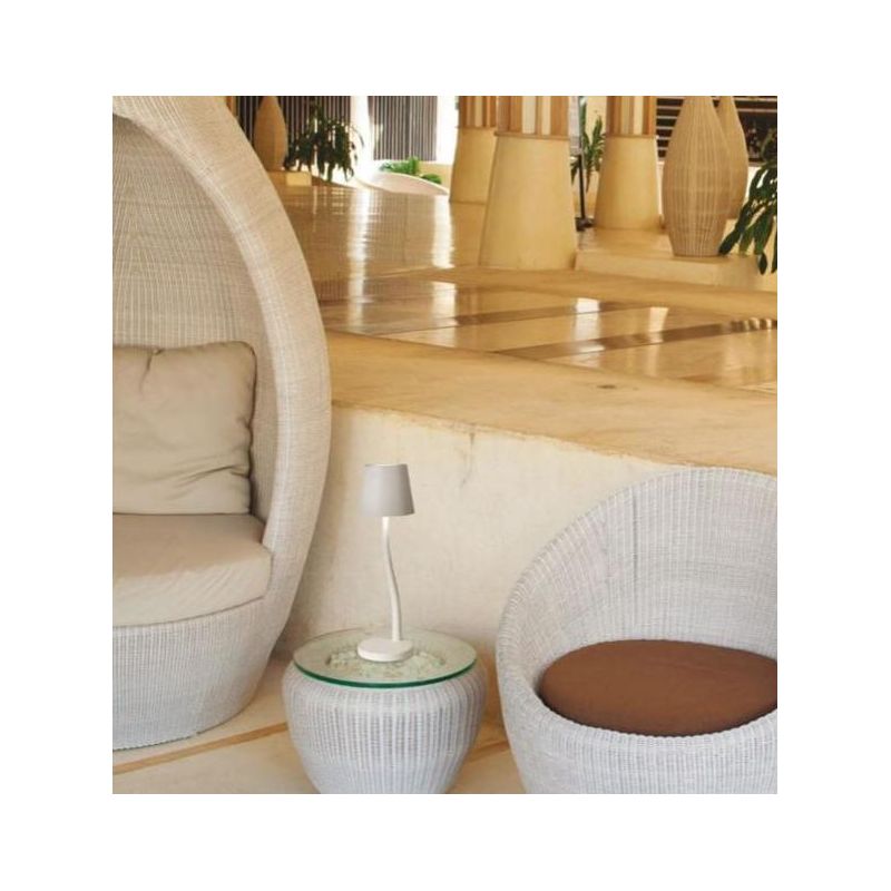JUDY LAMPADA DA TAVOLO IP54 CON BATTERIA RICARICABILE TOUCH DIMMER LED 3W LUCE 3000K 4 COLORI CRISTALENSI - Cristalensi Shop Onl