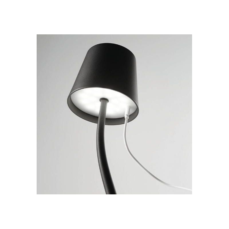 JUDY LAMPADA DA TAVOLO IP54 CON BATTERIA RICARICABILE TOUCH DIMMER LED 3W LUCE 3000K 4 COLORI CRISTALENSI - Cristalensi Shop Onl