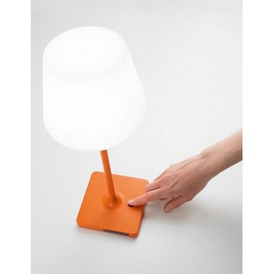 ADAM LAMPADA DA TAVOLO IP44 CON BATTERIA RICARICABILE TOUCH DIMMER LED 2.5W LUCE 3000K 4 COLORI CRISTALENSI - Cristalensi Shop O