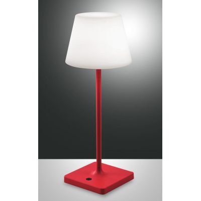 ADAM LAMPADA DA TAVOLO IP44 CON BATTERIA RICARICABILE TOUCH DIMMER LED 2.5W LUCE 3000K 4 COLORI CRISTALENSI - Cristalensi Shop O