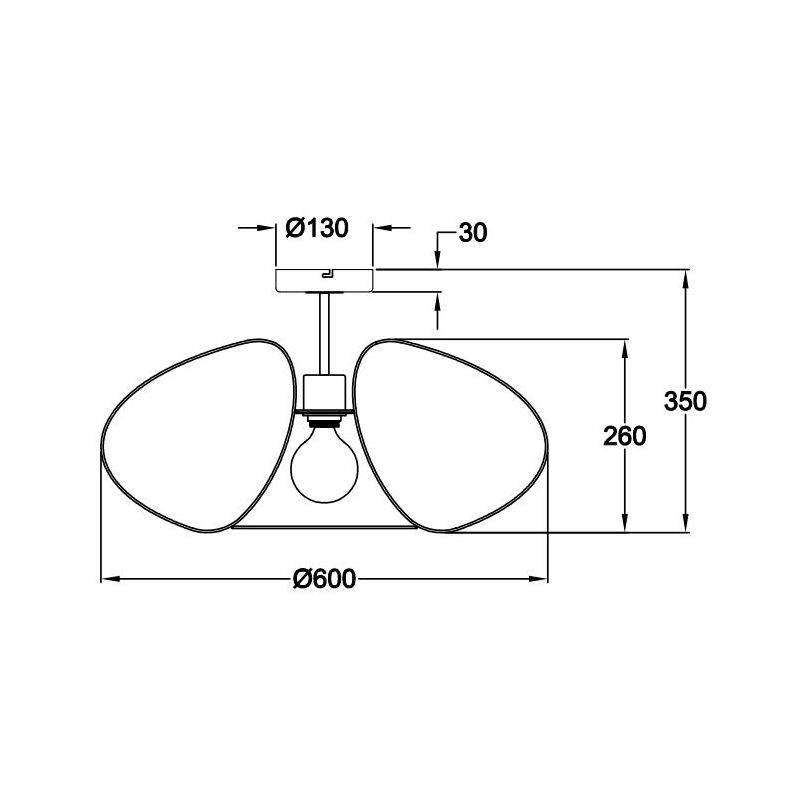 FASSA PLAFONIERA VINTAGE CON GABBIA APERTA IN METALLO VERNICIATO NERO O ORO OPACO ATTACCO E27 CRISTALENSI - Cristalensi Shop Onl