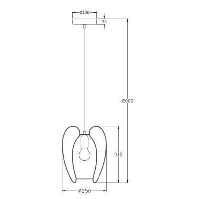 CAMP SOSPENSIONE PICCOLA VINTAGE A GABBIA APERTA D25 CM METALLO NERO,BIANCO O ORO ATTACCO E27 CRISTALENSI - Cristalensi Shop Onl