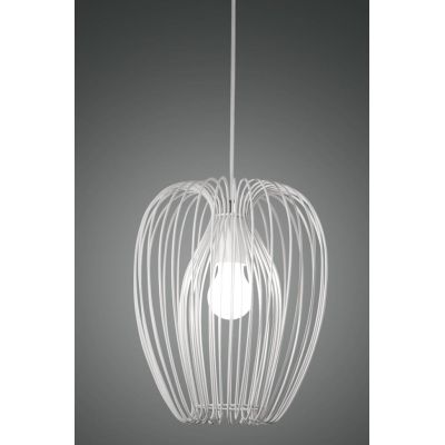 CAMP SOSPENSIONE PICCOLA VINTAGE A GABBIA APERTA D25 CM METALLO NERO,BIANCO O ORO ATTACCO E27 CRISTALENSI - Cristalensi Shop Onl