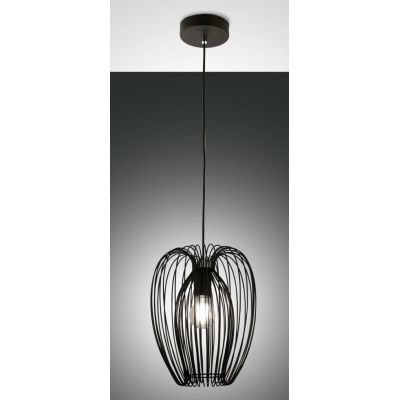 CAMP SOSPENSIONE PICCOLA VINTAGE A GABBIA APERTA D25 CM METALLO NERO,BIANCO O ORO ATTACCO E27 CRISTALENSI - Cristalensi Shop Onl