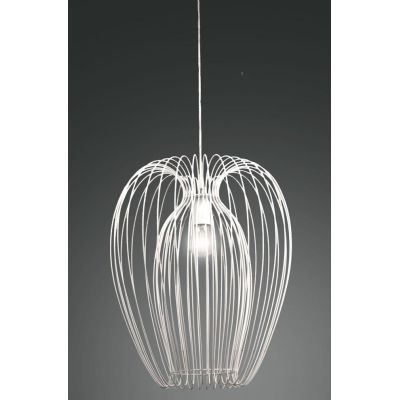 CAMP SOSPENSIONE VINTAGE A GABBIA APERTA D40 CM METALLO NERO,BIANCO O ORO ATTACCO E27 CRISTALENSI - Cristalensi Shop Online