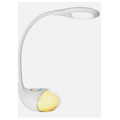 SORRENTO LAMPADA DA TAVOLO BIANCA MODERNA LUCE 4000K TECNOLOGIA RGB TOUCH DIMMER SNODABILE CRISTALENSI - Cristalensi Shop Online