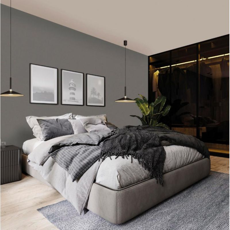 CALICE SOSPENSIONE SINGOLA D47 CM ESTENSIBILE IN ALLUMINIO 5 FINITURE COLORE LED 16W LUCE 3000K Mantra - Cristalensi Shop Online