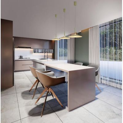 CALICE SOSPENSIONE SINGOLA D47 CM ESTENSIBILE IN ALLUMINIO 5 FINITURE COLORE LED 16W LUCE 3000K Mantra - Cristalensi Shop Online
