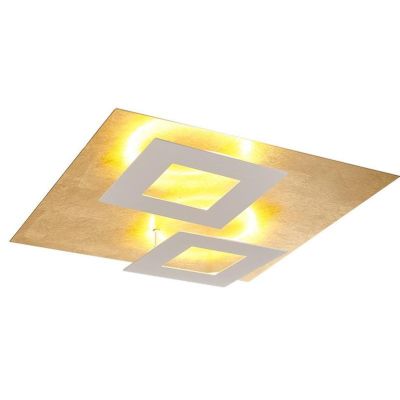 DALIA PLAFONIERA MODERNA IN ALLUMINIO 4 FINITURE COLORE LED 48W LUCE 3000K INSERTI ORIENTABILI Mantra - Cristalensi Shop Online