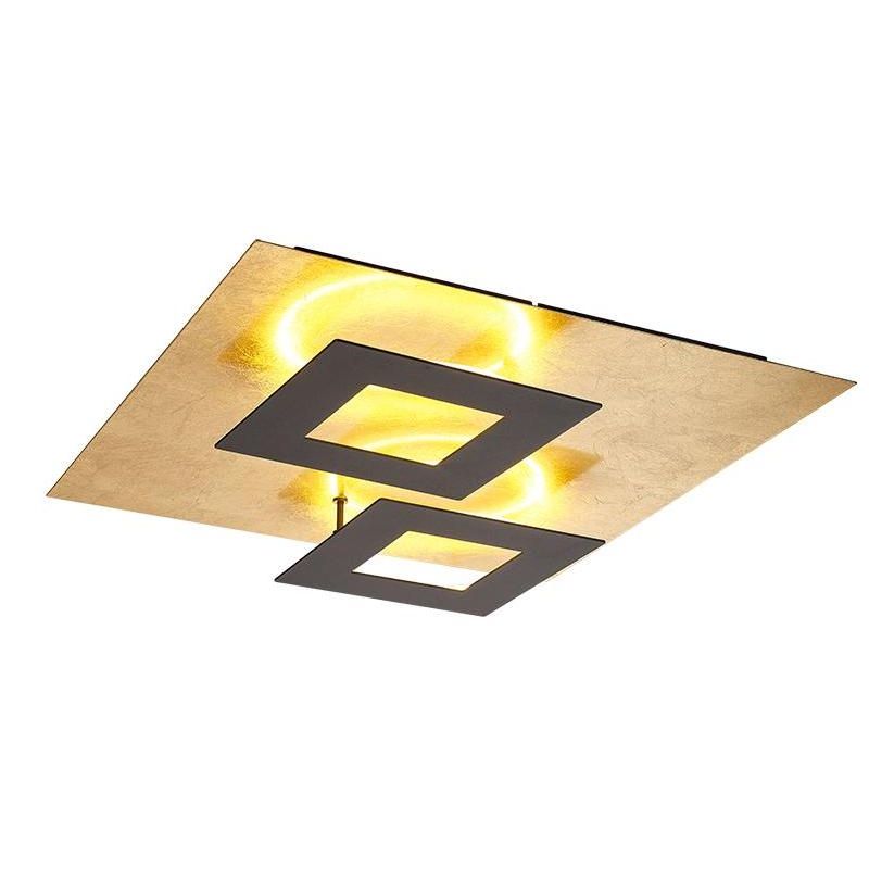 DALIA PLAFONIERA MODERNA IN ALLUMINIO 4 FINITURE COLORE LED 48W LUCE 3000K INSERTI ORIENTABILI Mantra - Cristalensi Shop Online