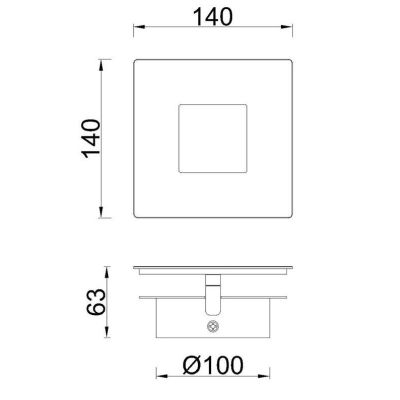 DALIA APPLIQUE MODERNA LED INTEGRATO IN ALLUMINIO 4 MISURE E 4 FINITURE COLORE CON INSERTO ORIENTABILE Mantra - Cristalensi Shop