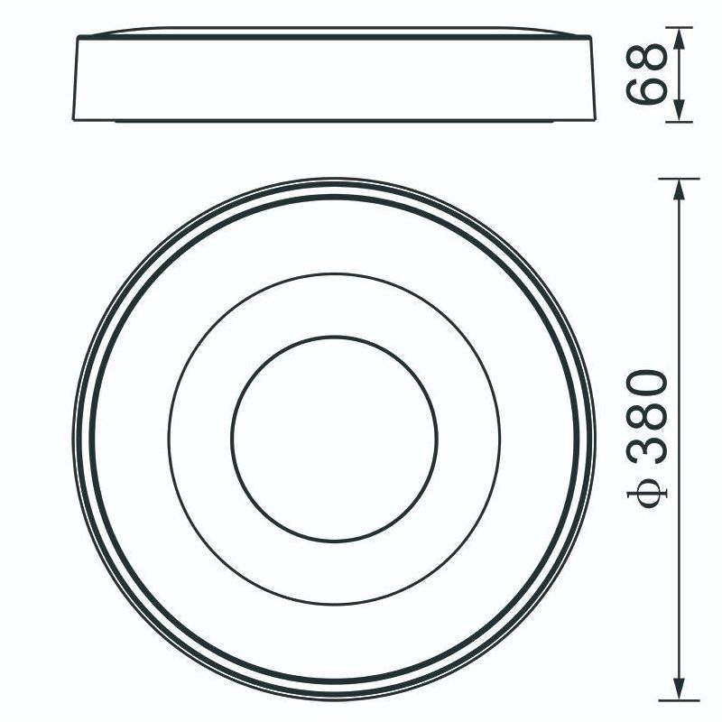 COIN PLAFONIERA IN METALLO 3 MISURE LED INTEGRATO DIMMERABILE TELECOMANDO INCLUSO 4 COLORI MODERNA Mantra - Cristalensi Shop Onl