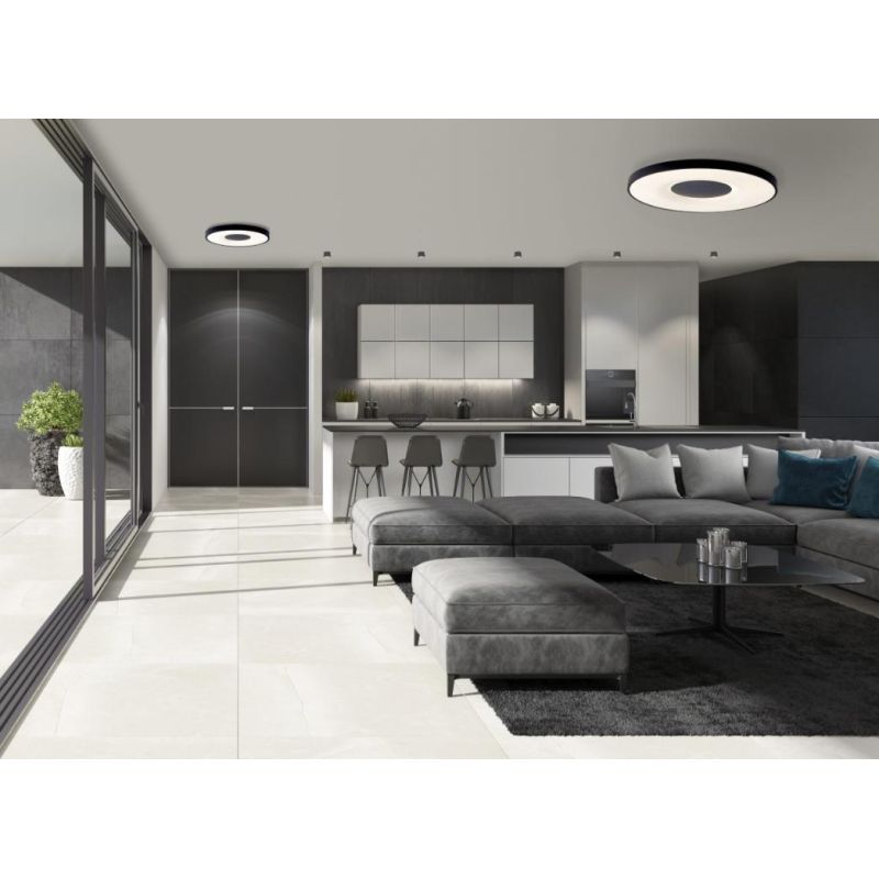 COIN PLAFONIERA IN METALLO 3 MISURE LED INTEGRATO DIMMERABILE TELECOMANDO INCLUSO 4 COLORI MODERNA Mantra - Cristalensi Shop Onl