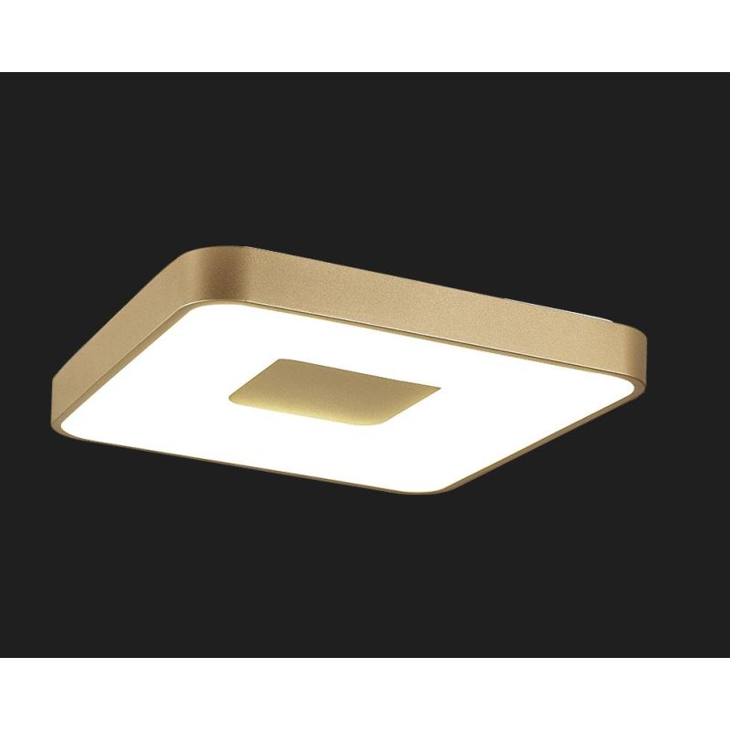 COIN PLAFONIERA QUADRATA IN METALLO 3 MISURE LED INTEGRATO DIMMERABILE TELECOMANDO INCLUSO 4 COLORI MODERNA Mantra - Cristalensi