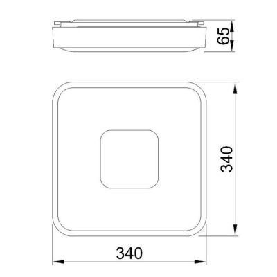 COIN PLAFONIERA QUADRATA IN METALLO 3 MISURE LED INTEGRATO DIMMERABILE TELECOMANDO INCLUSO 4 COLORI MODERNA Mantra - Cristalensi