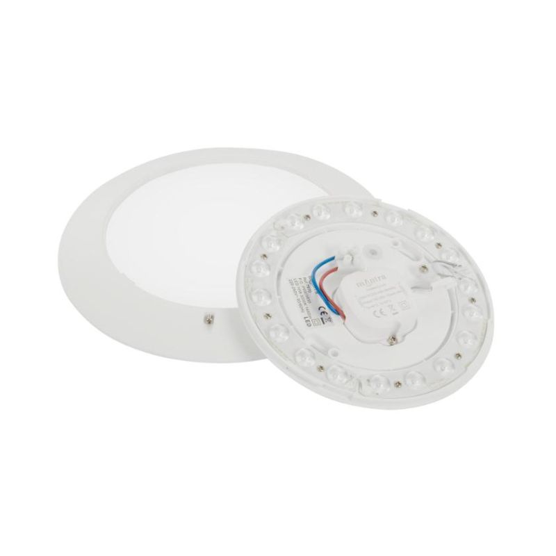 SLIM PLAFONIERA ULTRASOTTILE IN ACRILICO BIANCO 3 MISURE CON LED INTEGRATO LUCE 3000K,4000K O 5000K MODERNA Mantra - Cristalensi