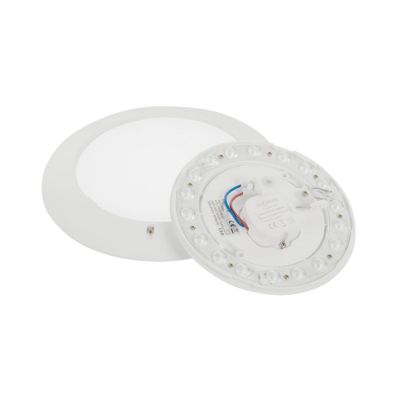 SLIM PLAFONIERA ULTRASOTTILE IN ACRILICO BIANCO 3 MISURE CON LED INTEGRATO LUCE 3000K,4000K O 5000K MODERNA Mantra - Cristalensi