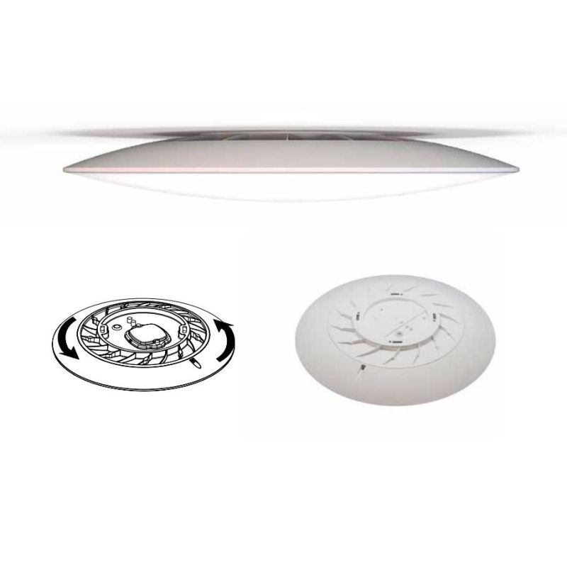 SLIM PLAFONIERA ULTRASOTTILE IN ACRILICO BIANCO 3 MISURE CON LED INTEGRATO LUCE 3000K,4000K O 5000K MODERNA Mantra - Cristalensi