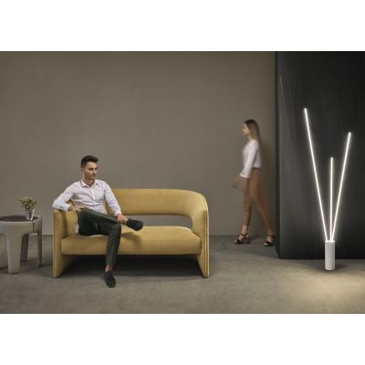 VERTICAL PIANTANA MODERNA ALTEZZA CM 180 IN ACCIAIO BIANCO O NERO LED 60W LUCE 3000K DIMMERABILE Mantra - Cristalensi Shop Onlin