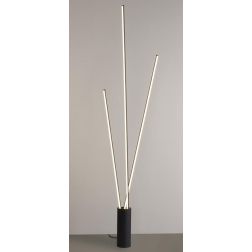 VERTICAL PIANTANA MODERNA ALTEZZA CM 180 IN ACCIAIO BIANCO O NERO LED 60W LUCE 3000K DIMMERABILE Mantra - Cristalensi Shop Onlin 2