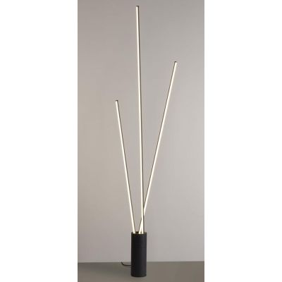 VERTICAL PIANTANA MODERNA ALTEZZA CM 180 IN ACCIAIO BIANCO O NERO LED 60W LUCE 3000K DIMMERABILE Mantra - Cristalensi Shop Onlin