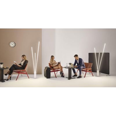 VERTICAL PIANTANA MODERNA ALTEZZA CM 180 IN ACCIAIO BIANCO O NERO LED 60W LUCE 3000K DIMMERABILE Mantra - Cristalensi Shop Onlin