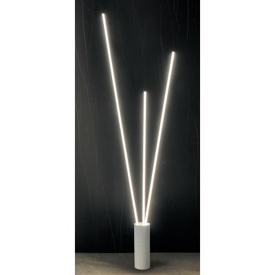 VERTICAL PIANTANA MODERNA ALTEZZA CM 180 IN ACCIAIO BIANCO O NERO LED 60W LUCE 3000K DIMMERABILE Mantra - Cristalensi Shop Onlin