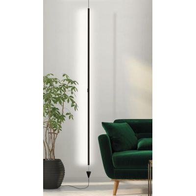 VERTICAL LAMPADA DA TERRA O SOSPENSIONE VERTICALE BIANCA O NERA LED 36W LUCE 3000K DIMMERABILE Mantra - Cristalensi Shop Online