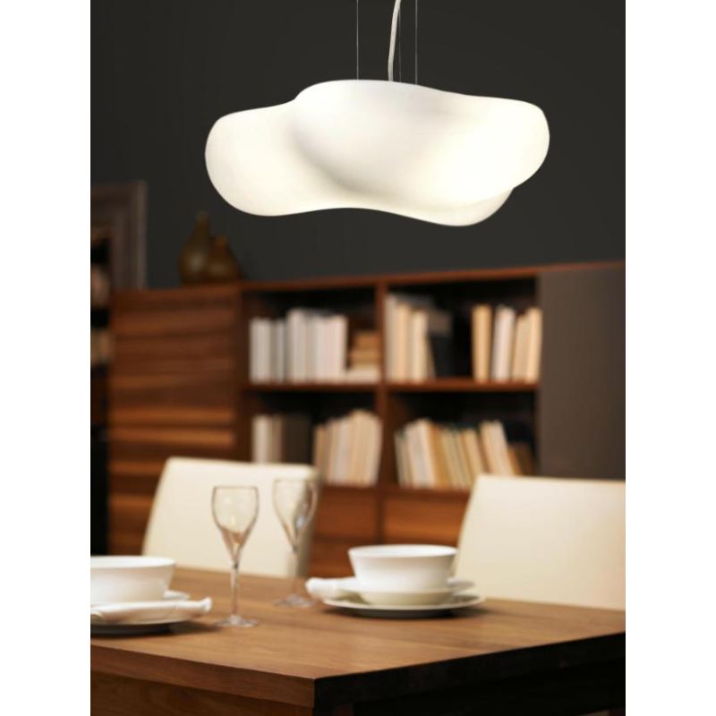 EOS SOSPENSIONE PER CAMERETTE DEI BIMBI A FORMA DI NUVOLA BIANCA LAMPADINA ATTACCO E27 MODERNA Mantra - Cristalensi Shop Online