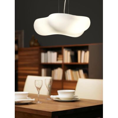 EOS SOSPENSIONE PER CAMERETTE DEI BIMBI A FORMA DI NUVOLA BIANCA LAMPADINA ATTACCO E27 MODERNA Mantra - Cristalensi Shop Online
