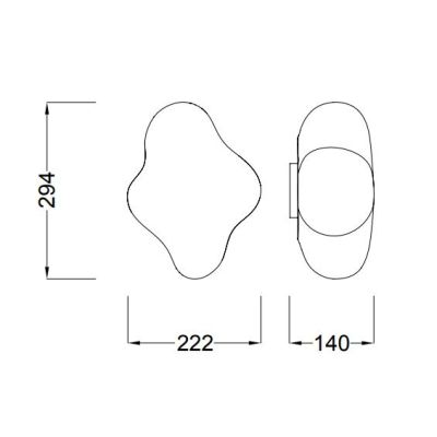 EOS APPLIQUE PER CAMERETTE DEI BIMBI A FORMA DI NUVOLA BIANCA LED 3W LUCE 3000K MODERNA Mantra - Cristalensi Shop Online