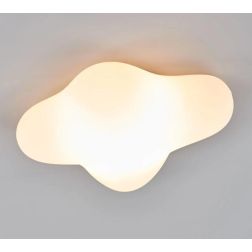 EOS PLAFONIERA PER CAMERETTE DEI BIMBI A FORMA DI NUVOLA BIANCA IN 2 MISURE MODERNA LAMPADINE ATTACCO E27 Mantra - Cristalensi S 2