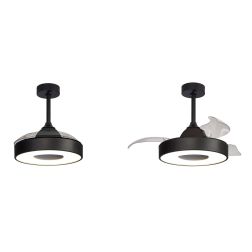 COIN VENTILATORE CON PALE A SCOMPARSA LED 60W DIMMERABILE 3 COLORI TELECOMANDO INCLUSO Mantra - Cristalensi Shop Online 2
