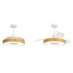 COIN MINI VENTILATORE CON PALE A SCOMPARSA LED 45W DIMMERABILE 3 COLORI TELECOMANDO INCLUSO Mantra - Cristalensi Shop Online 2