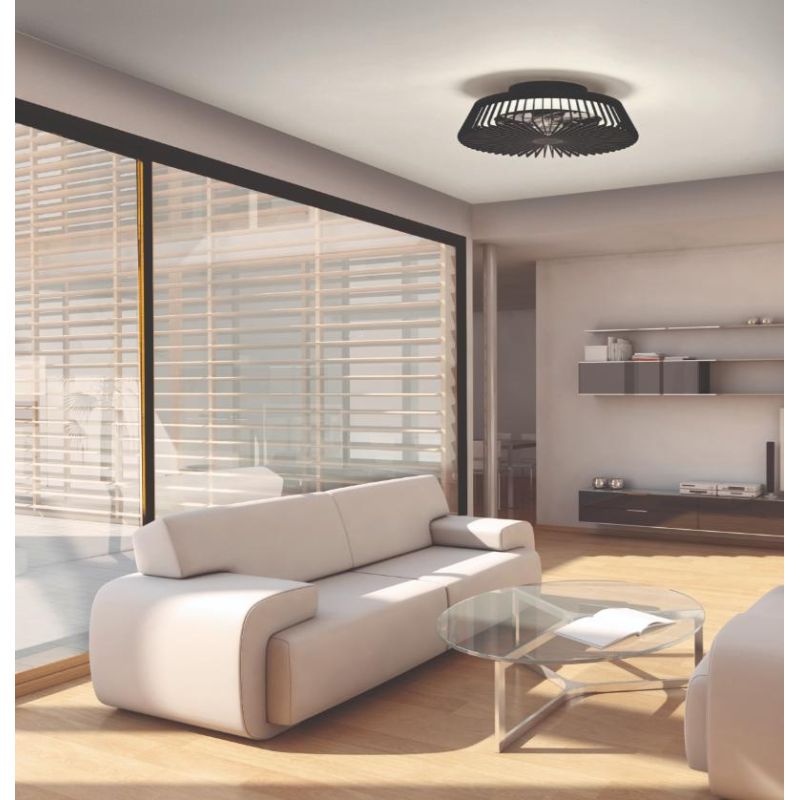 HIMALAYA VENTILATORE MODERNO IN METALLO LED 70W DIMMERABILE 4 FINITURE COLORE TELECOMANDO INCLUSO Mantra - Cristalensi Shop Onli