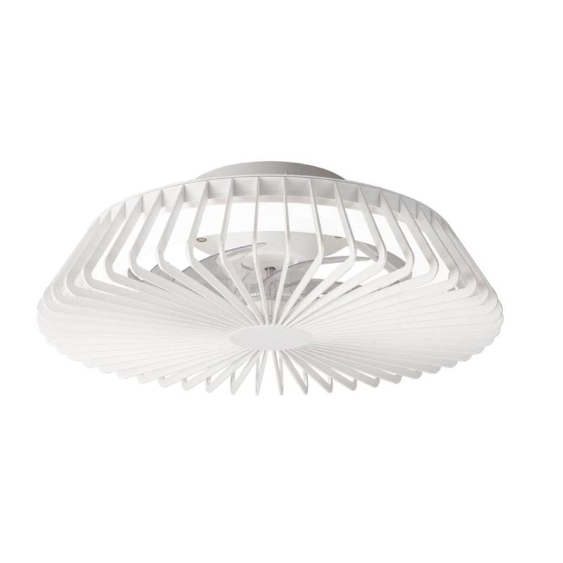 HIMALAYA MINI VENTILATORE MODERNO IN METALLO LED 70W DIMMERABILE 3 FINITURE COLORE TELECOMANDO INCLUSO Mantra - Cristalensi Shop