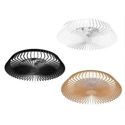 HIMALAYA MINI VENTILATORE MODERNO IN METALLO LED 70W DIMMERABILE 3 FINITURE COLORE TELECOMANDO INCLUSO Mantra - Cristalensi Shop