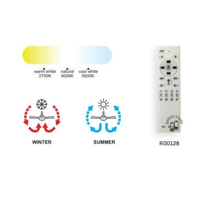 ALISIO VENTILATORE IN METALLO LED 70W DIMMERABILE 2 FINITURE COLORE TELECOMANDO INCLUSO MODERNO Mantra - Cristalensi Shop Online