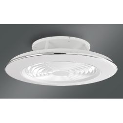 ALISIO VENTILATORE IN METALLO LED 70W DIMMERABILE 2 FINITURE COLORE TELECOMANDO INCLUSO MODERNO Mantra - Cristalensi Shop Online